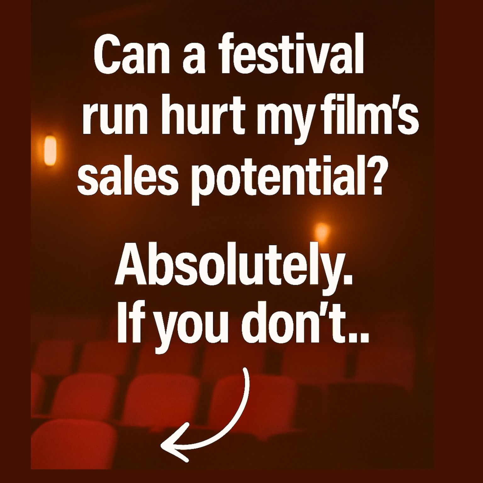 can a festival run hurts my film poster